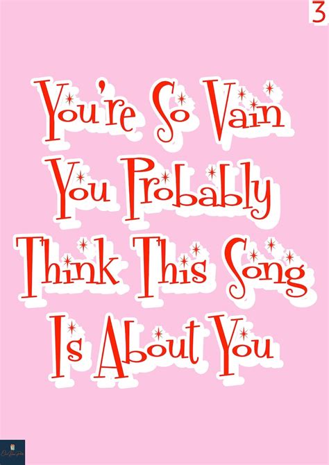 you're so vain lyrics